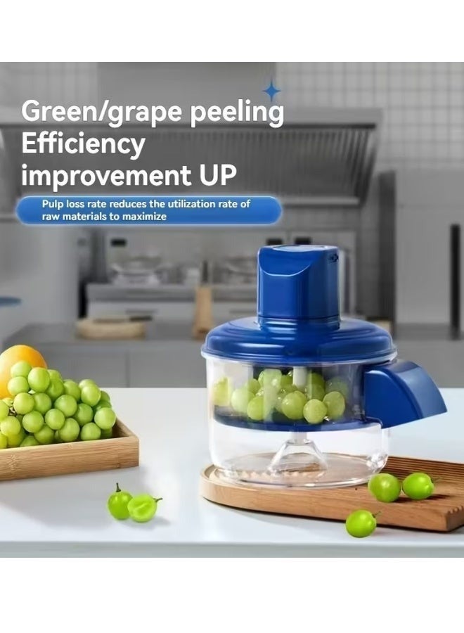 هابي هوم آلة تقشير كهربائية، آلة تقشير الثوم أوتوماتيكية للمطبخ المنزلي، أداة تقشير فاكهة كهربائية قابلة لإعادة الشحن للأطفال، مقشرة متعددة الوظائف للفاكهة/الطماطم/العنب، - Image 2